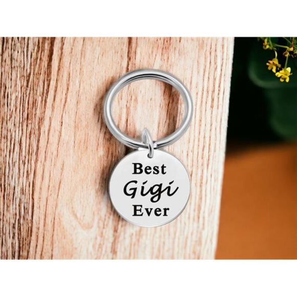 Keyring Gift For Grandmother | Best Gigi Ever Keychain |  Gigi Love Metal Gifts - Picture 3 of 7
